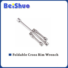 High Quality Foldable Cross Rim Wrench for Repairing